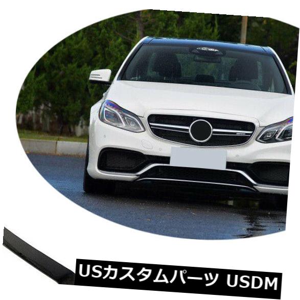 カーボン素材 ベンツE63 AMG 14-15レーシングフロントバンパーリップスポイラーボディキットカーボンファイバー用 For Benz E63 AMG 14-15 Racing Front Bumper Lip Spoiler Body Kit Carbon Fiber 【並行輸入品】
