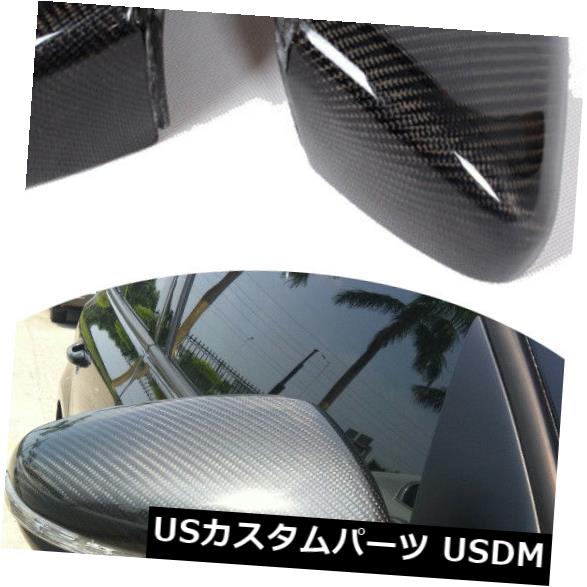 カーボン素材 VW Golf 6 VI MK6 GTI R20 10-12に適合したカーボンファイバー交換サイドミラーカバー Carbon Fiber Replace Side Mirror Covers Fit for VW Golf 6 VI MK6 GTI R20 10-12 【並行輸入品】