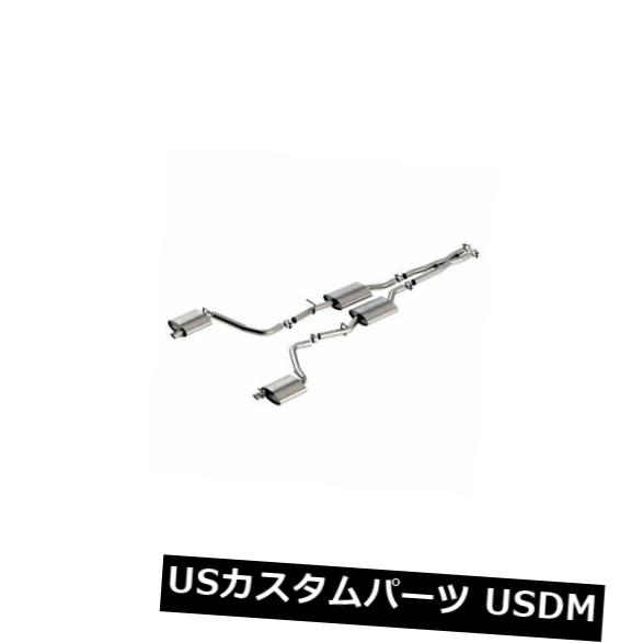 輸入マフラー Borla 140650-ATAKデュアルキャットバックエキゾーストシステム(スプリットリアエグジット) Borla 140650 - ATAK Dual Cat-Back Exhaust System (Split Rear Exit) 【並行輸入品】