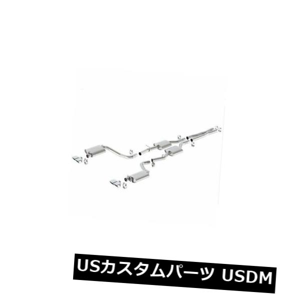 輸入マフラー Borla 140628 Cat-Back ATAK Exhaust for Challenger R/T w/RWD & 5.7L Engine 【並行輸入品】