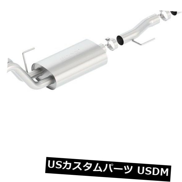 輸入マフラー Borla 140617ツーリングキャットバックエキゾーストシステムは15-19 F-150に適合 Borla 140617 Touring Cat-Back Exhaust System Fits 15-19 F-150 【並行輸入品】｜カスタムパーツ WORLD倉庫