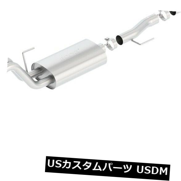 輸入マフラー Borla 140617ツーリングキャットバックエキゾーストシステムは15-19 F-150に適合 Borla 140617 Touring Cat-Back Exhaust System Fits 15-19 F-150 【並行輸入品】