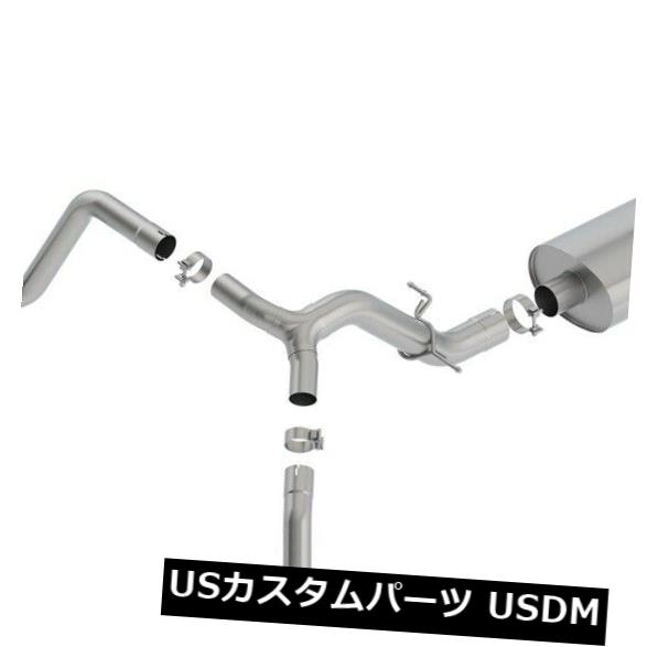 輸入マフラー Borla 140782ツーリングキャットバックエキゾーストシステムは19シエラ1500シルバラード1500に適合 Borla 140782 Touring Cat-Back Exhaust System Fits 19 Sierra 1500 Silverado 1500 【並行輸入品】