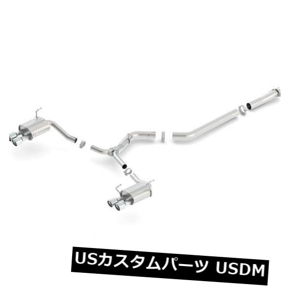 輸入マフラー Borla 140597 Sタイプキャットバックエキゾーストシステムは15-16 GTIに適合 Borla 140597 S-Type Cat-Back Exhaust System Fits 15-16 GTI 【並行輸入品】｜カスタムパーツ WORLD倉庫