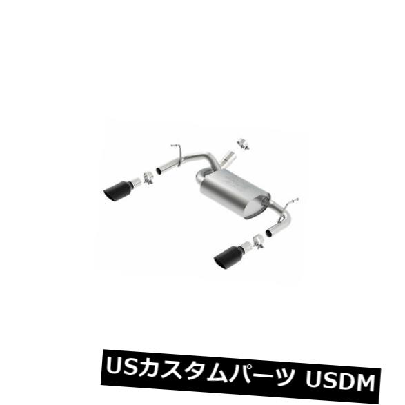 輸入マフラー Borla ATAK Axle-Back Exhaust for 12-18 JK/ JKU Wrangler 2 & 4 door - 11860BC 【並行輸入品】