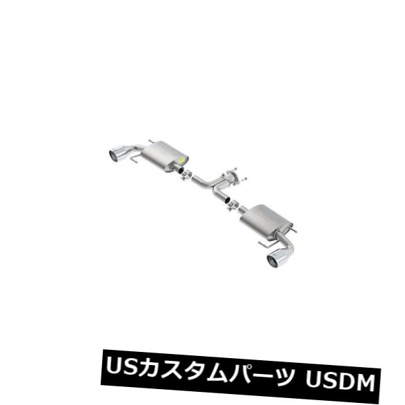 輸入マフラー 14-17マツダ3 2.0L / 2.5L＃11918用BorlaアクスルバックエキゾーストSタイプ Borla Axle-Back Exhaust S-Type For 14-17 Mazda 3 2.0L/ 2.5L #11918 【並行輸入品】