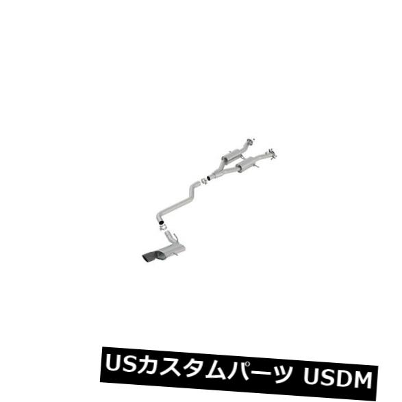 輸入マフラー Borla 140748BC Sタイプキャットバックエキゾーストシステムは14-18グランドチェロキーに適合 Borla 140748BC S-Type Cat-Back Exhaust System Fits 14-18 Grand Cherokee 【並行輸入品】