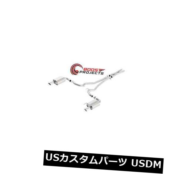 輸入マフラー Borla ATAK排気; キャットバックエキゾーストシステム-5.0L-2ドアRWD-140591 Borla ATAK Exhaust; Cat-Back Exhaust System - 5.0L - 2 Door RWD - 140591 【並行輸入品】