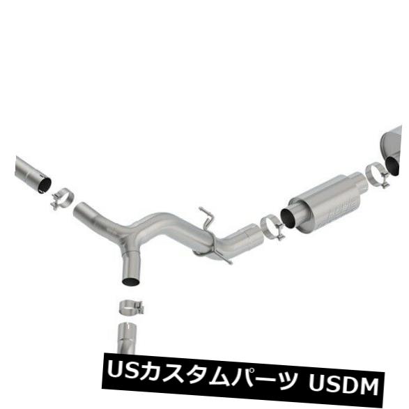 輸入マフラー Borla 140773 Sタイプキャットバックエキゾーストシステムは19シエラ1500シルバラード1500に適合 Borla 140773 S-Type Cat-Back Exhaust System Fits 19 Sierra 1500 Silverado 1500 【並行輸入品】|カスタムパーツ WORLD倉庫
