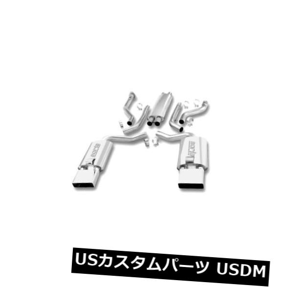 輸入マフラー Borla 14385-Sタイプステンレスデュアルキャットバックエキゾーストシステム Borla 14385 - S-Type Stainless Steel Dual Cat-Back Exhaust System 【並行輸入品】