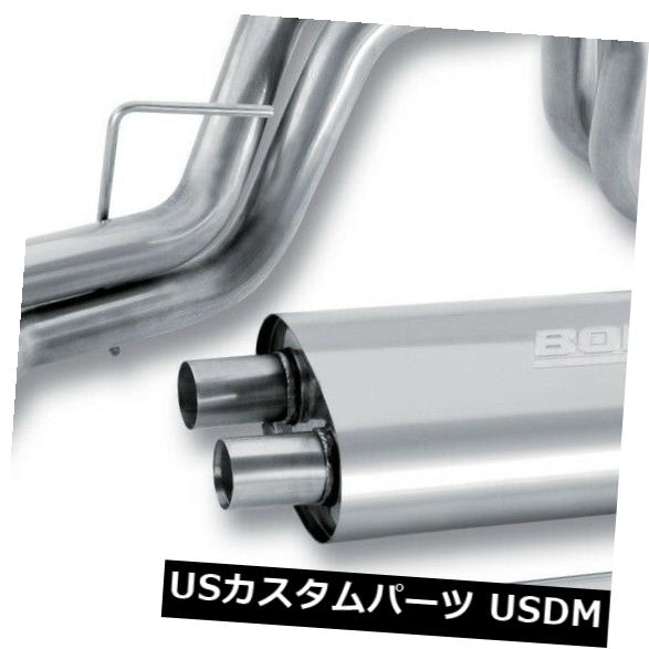 輸入マフラー Borla 140346 Sタイプキャットバックエキゾーストシステムは10 F-150に適合 Borla 140346 S-Type Cat-Back Exhaust System Fits 10 F-150 【並行輸入品】