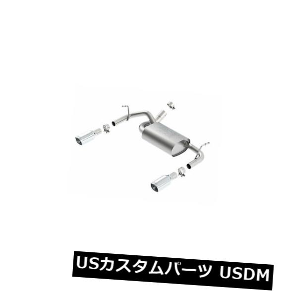 輸入マフラー Borla ATAK Axle-Back Exhaust for 12-18 JK/ JKU Wrangler 2 & 4 door - 11860 【並行輸入品】