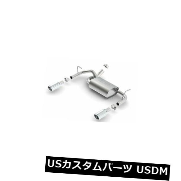 輸入マフラー Borla 11834ツーリングアクスルバックエキゾーストシステムは12-17ラングラー（JK）に適合 Borla 11834 Touring Axle-Back Exhaust System Fits 12-17 Wrangler (JK) 【並行輸入品】