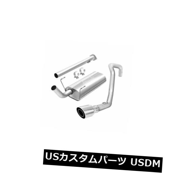 輸入マフラー Borla 14659-ツーリングステンレススチールシングルキャットバックエキゾーストシステム Borla 14659 - Touring Stainless Steel Single Cat-Back Exhaust System 【並行輸入品】