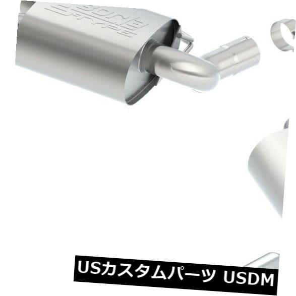 輸入マフラー 16-20カマロに適合するBorla 11924 Sタイプアクスルバックエキゾーストシステム Borla 11924 S-Type Axle-Back Exhaust System Fits 16-20 Camaro 【並行輸入品】