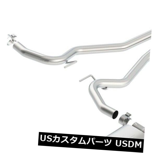 輸入マフラー Borla 140585 ATAKキャットバックエキゾーストシステムは15-20マスタングに適合 Borla 140585 ATAK Cat-Back Exhaust System Fits 15-20 Mustang 【並行輸入品】