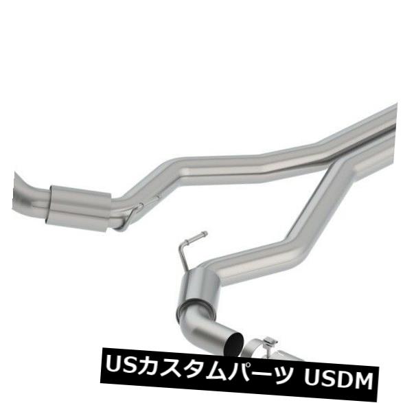 輸入マフラー Borla 140742CF Sタイプキャットバックエキゾーストシステムは18-19マスタングに適合 Borla 140742CF S-Type Cat-Back Exhaust System Fits 18-19 Mustang 【並行輸入品】