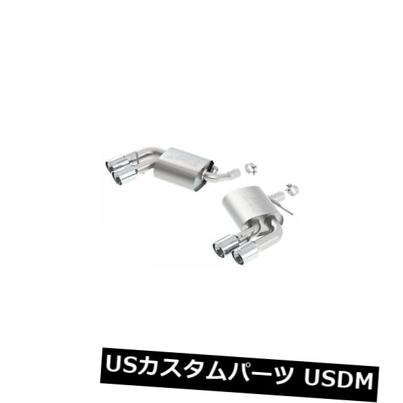 輸入マフラー 16-18カマロ3.6L V6 w / NPP＃11926用BorlaアクスルバックエキゾーストSタイプ Borla Axle-Back Exhaust S-Type For 16-18 Camaro 3.6L V6 w/ NPP #11926 【並行輸入品】