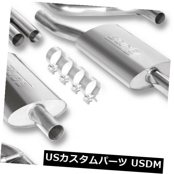 輸入マフラー Borla 140297ツーリングキャットバックエキゾーストシステムは09-14チャレンジャーに適合 Borla 140297 Touring Cat-Back Exhaust System Fits 09-14 Challenger 【並行輸入品】