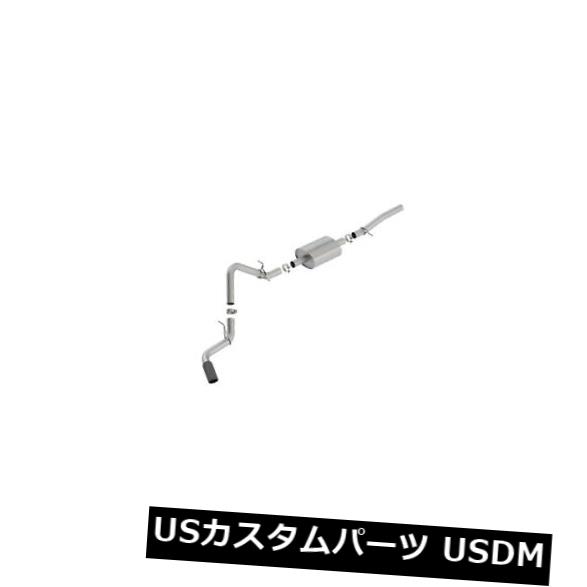 輸入マフラー Borla 140805BC SタイプキャットバックエキゾーストシステムはSierra 1500 Silverado 1500に適合 Borla 140805BC S-Type Cat-Back Exhaust System Fits Sierra 1500 Silverado 1500 【並行輸入品】
