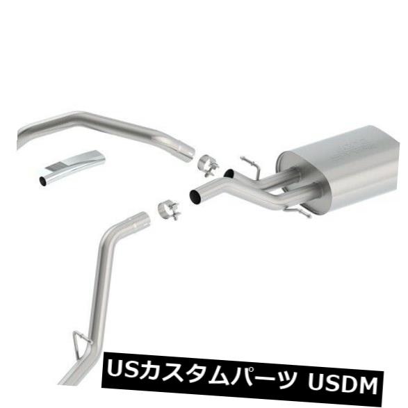 輸入マフラー Borla 140536 SタイプCat-BackエキゾーストシステムはSierra 1500 Silverado 1500に適合 Borla 140536 S-Type Cat-Back Exhaust System Fits Sierra 1500 Silverado 1500 【並行輸入品】