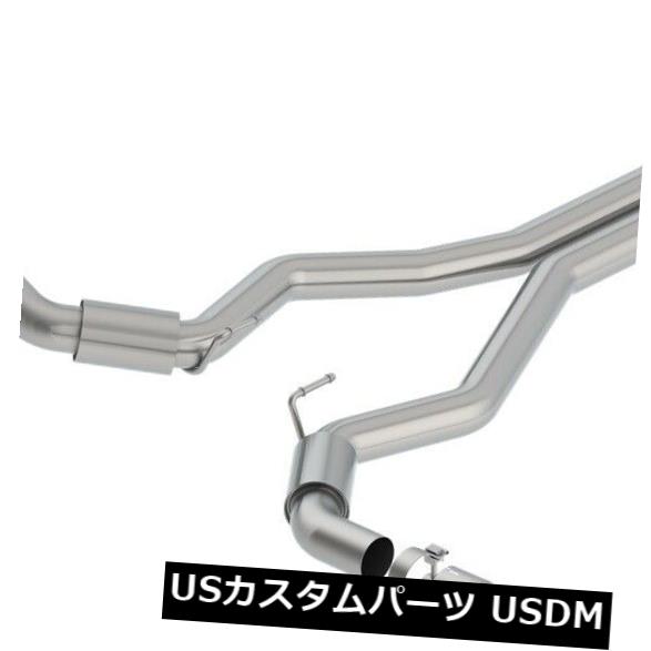 輸入マフラー Borla 140742CFBA Sタイプキャットバックエキゾーストシステムは18-19マスタングに適合 Borla 140742CFBA S-Type Cat-Back Exhaust System Fits 18-19 Mustang 【並行輸入品】