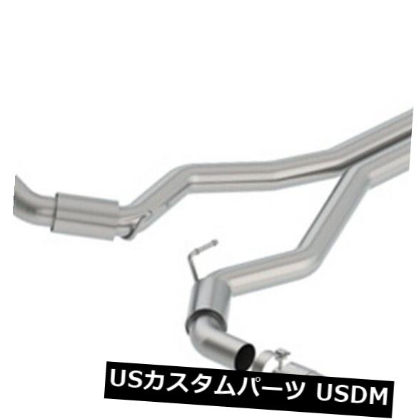 輸入マフラー Borla 140745CF Sタイプキャットバックエキゾーストシステムは18-19マスタングに適合 Borla 140745CF S-Type Cat-Back Exhaust System Fits 18-19 Mustang 【並行輸入品】