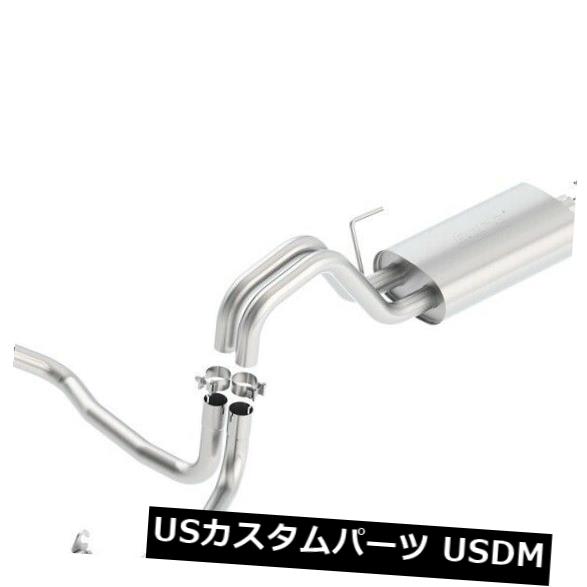 輸入マフラー Borla 140614BCツーリングキャットバックエキゾーストシステムは15-18 F-150に適合 Borla 140614BC Touring Cat-Back Exhaust System Fits 15-18 F-150 【並行輸入品】|カスタムパーツ WORLD倉庫