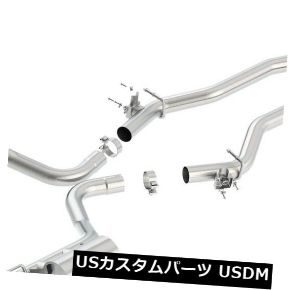 輸入マフラー Borla 140678 ATAKキャットバックエキゾーストシステムはダッジ15-18チャレンジャーに適合 Borla 140678 ATAK Cat-Back Exhaust System Fits Dodge 15-18 Challenger 【並行輸入品】
