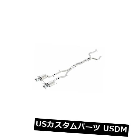輸入マフラー 16-18 ATS-V 3.6LツインターボRWD＃140692用Borla Cat-BackエキゾーストSタイプ Borla Cat-Back Exhaust S-Type For 16-18 ATS-V 3.6L Twin Turbo RWD #140692 【並行輸入品】