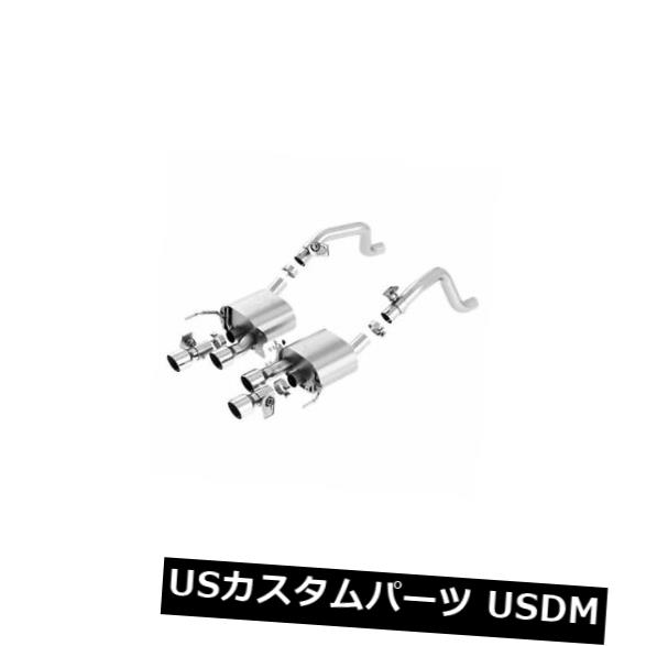 輸入マフラー Borla 11856-ATAKデュアルリアセクションエキゾーストシステム（クアッドセンターリアエグジット） Borla 11856 - ATAK Dual Rear Section Exhaust System (Quad Center Rear Exit) 【並行輸入品】