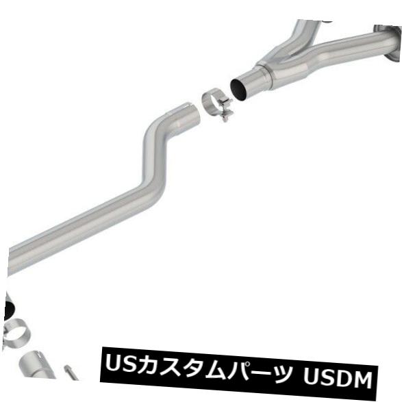 輸入マフラー Borla 140748BC Sタイプキャットバックエキゾーストシステムは14-18グランドチェロキーに適合 Borla 140748BC S-Type Cat-Back Exhaust System Fits 14-18 Grand Cherokee 【並行輸入品】