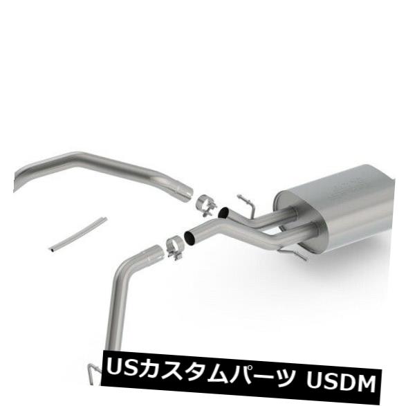輸入マフラー Borla 140571BC SタイプキャットバックエキゾーストシステムはSierra 1500 Silverado 1500に適合 Borla 140571BC S-Type Cat-Back Exhaust System Fits Sierra 1500 Silverado 1500 【並行輸入品】