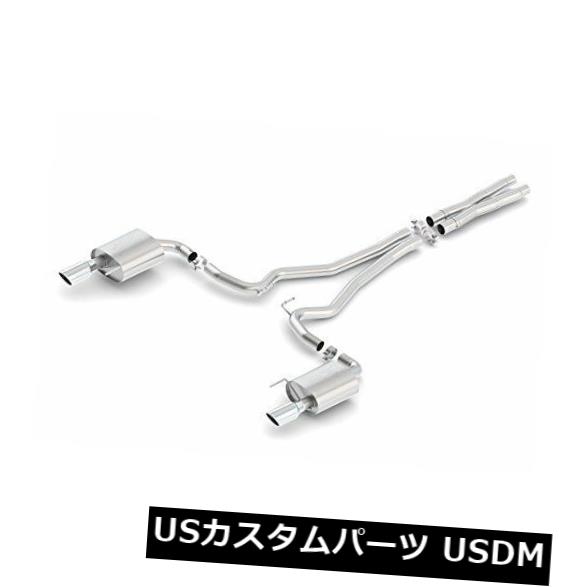 輸入マフラー 2015 Ford Mustang GT 5.0L V8用Borla Atak Catback 2.5 \