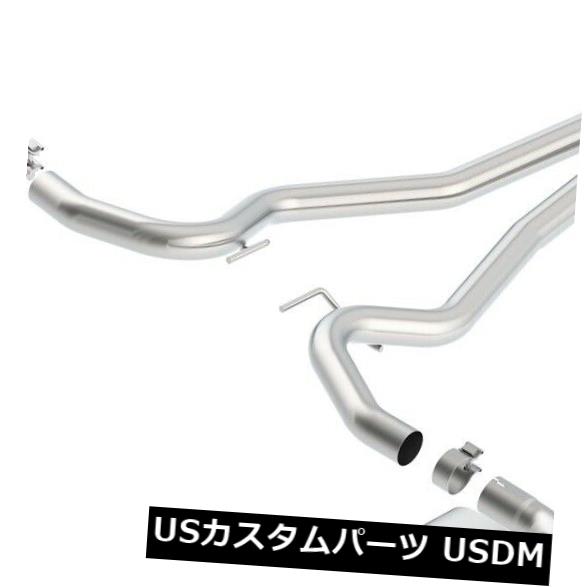 輸入マフラー Borla 140590 Sタイプキャットバックエキゾーストシステムはフォード15-17マスタングに適合 Borla 140590 S-Type Cat-Back Exhaust System Fits Ford 15-17 Mustang 【並行輸入品】