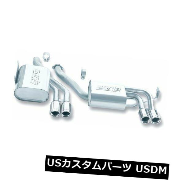 輸入マフラー Borla 01-06 BMW M3 3.2L 6cyl RWDキャットバックエキゾースト Borla 01-06 BMW M3 3.2L 6cyl RWD Cat-Back Exhaust 【並行輸入品】