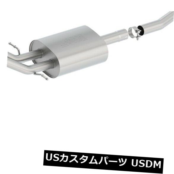 輸入マフラー Borla 140550 SタイプキャットバックエキゾーストシステムはGMCシボレー14-18シルバラード1500に適合 Borla 140550 S-Type Cat-Back Exhaust System Fits GMC Chevy 14-18 Silverado 1500 【並行輸入品】
