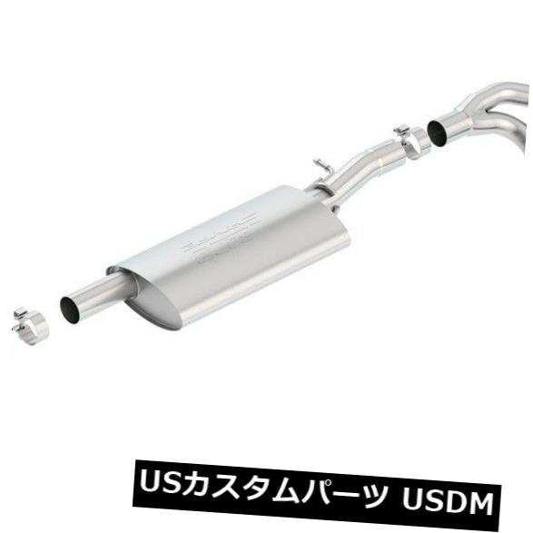 輸入マフラー Borla 140634 Sタイプキャットバックエキゾーストシステムは12-18ラングラー（JK）に適合 Borla 140634 S-Type Cat-Back Exhaust System Fits 12-18 Wrangler (JK) 【並行輸入品】