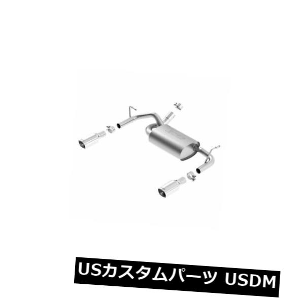 輸入マフラー Borla 11834-ツーリングステンレススチールシングルリアセクションエキゾーストシステム Borla 11834 - Touring Stainless Steel Single Rear Section Exhaust System 【並行輸入品】