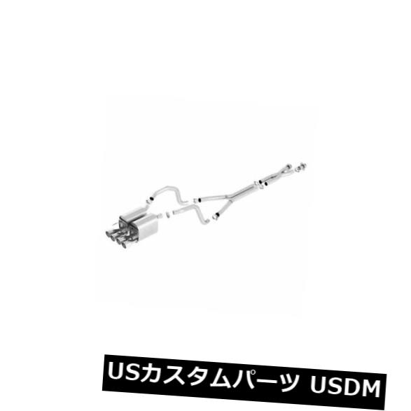 輸入マフラー Borla 140453-ATAKステンレスデュアルキャットバックエキゾーストシステム Borla 140453 - ATAK Stainless Steel Dual Cat-Back Exhaust System 【並行輸入品】
