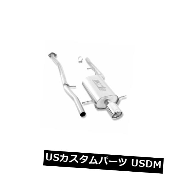 輸入マフラー Borla 14885-Sタイプステンレス製シングルキャットバックエキゾーストシステム Borla 14885 - S-Type Stainless Steel Single Cat-Back Exhaust System 【並行輸入品】