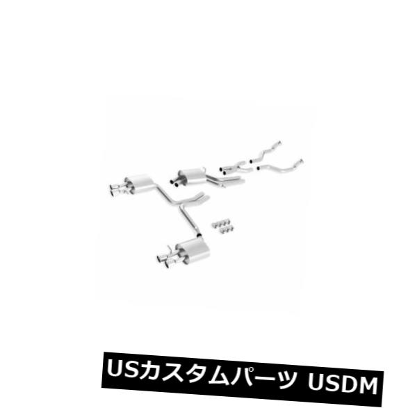 輸入マフラー Borla 140403-Sタイプステンレスデュアルキャットバックエキゾーストシステム Borla 140403 - S-Type Stainless Steel Dual Cat-Back Exhaust System 【並行輸入品】