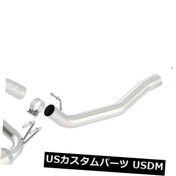 輸入マフラー 09-15ランサーに適合するBorla 140334 Sタイプキャットバックエキゾーストシステム Borla 140334 S-Type Cat-Back Exhaust System Fits 09-15 Lancer 【並行輸入品】