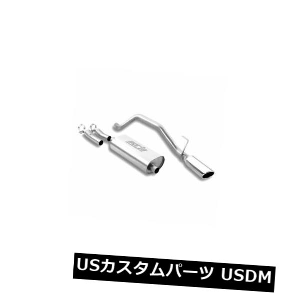 輸入マフラー Borla 14836-ツーリングステンレススチールシングルキャットバックエキゾーストシステム Borla 14836 - Touring Stainless Steel Single Cat-Back Exhaust System 【並行輸入品】