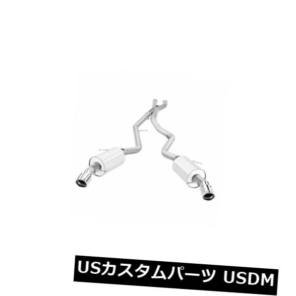 輸入マフラー Borla 140276-Sタイプステンレスデュアルキャットバックエキゾーストシステム Borla 140276 - S-Type Stainless Steel Dual Cat-Back Exhaust System 【並行輸入品】