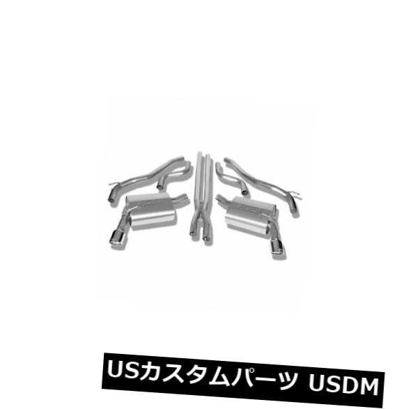 輸入マフラー Borla 140282-Sタイプステンレスデュアルキャットバックエキゾーストシステム Borla 140282 - S-Type Stainless Steel Dual Cat-Back Exhaust System 【並行輸入品】