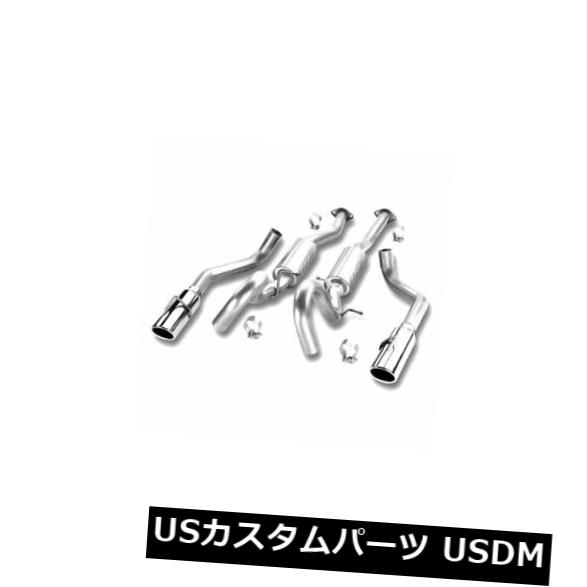 輸入マフラー Borla 140067-Sタイプステンレスデュアルキャットバックエキゾーストシステム Borla 140067 - S-Type Stainless Steel Dual Cat-Back Exhaust System 【並行輸入品】