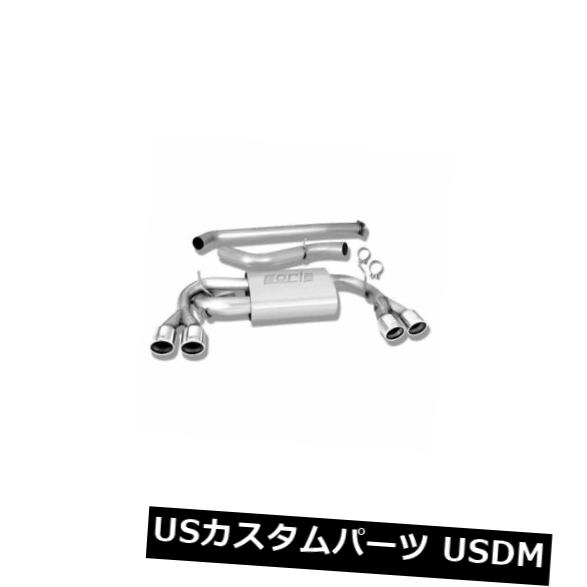 輸入マフラー Borla 140312-Sタイプステンレス鋼シングルキャットバックエキゾーストシステム Borla 140312 - S-Type Stainless Steel Single Cat-Back Exhaust System 【並行輸入品】
