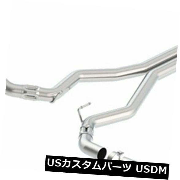 輸入マフラー Borla 2018 Ford Mustang GT(A / T / M / T)3in ATAK Catback Exhaust w / o Valves w / Bl Borla 2018 Ford Mustang GT (A/T / M/T) 3in ATAK Catback Exhaust w/o Valves w/ Bl 【並行輸入品】