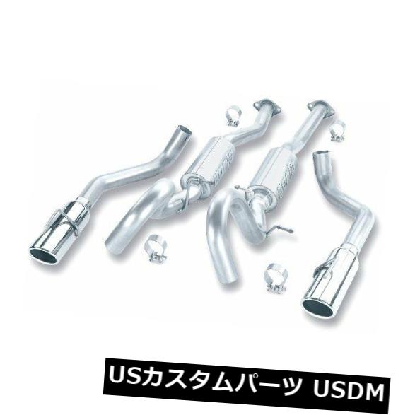 輸入マフラー 1999-2004フォードマスタングGT 4.6L用Borla Dual 2.5 "SS Cat-Back S-Typeエキゾースト Borla Dual 2.5" SS Cat-Back S-Type Exhaust for 1999-2004 Ford Mustang GT 4.6L 【並行輸入品】|カスタムパーツ WORLD倉庫